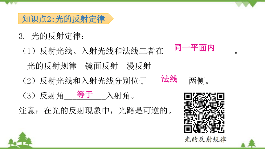 粤沪版物理八年级上册 3.2 探究光的反射规律 习题课件(共28张PPT)