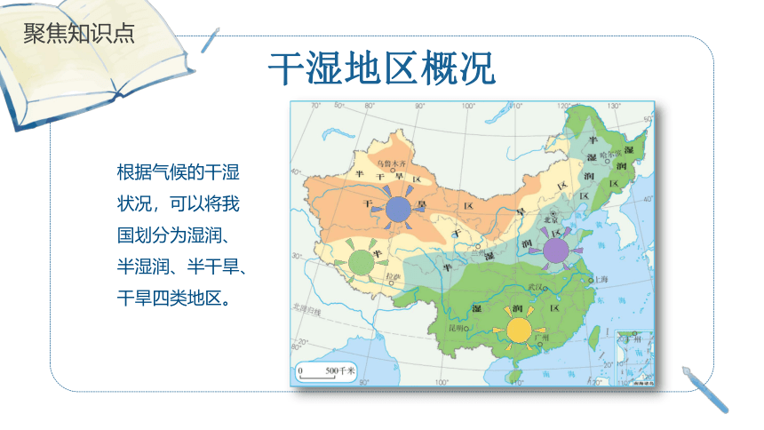 初中地理八上知识点课件 110  我国的干湿地区-中国的气候