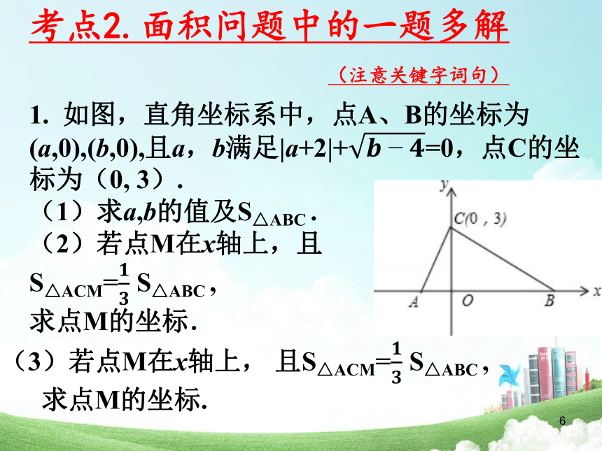 北师大版数学八上第3章  直角坐标系中的面积问题  课件(共13张PPT)