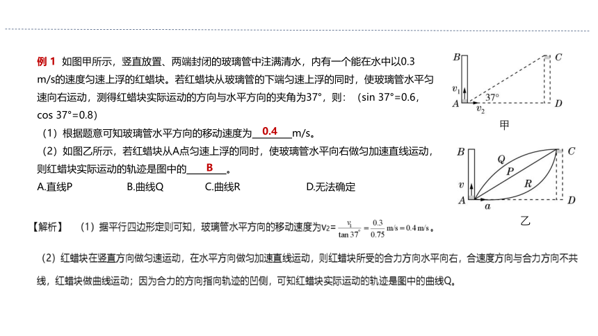 第一章抛体运动 第二节运动的合成与分解课件（34张PPT)