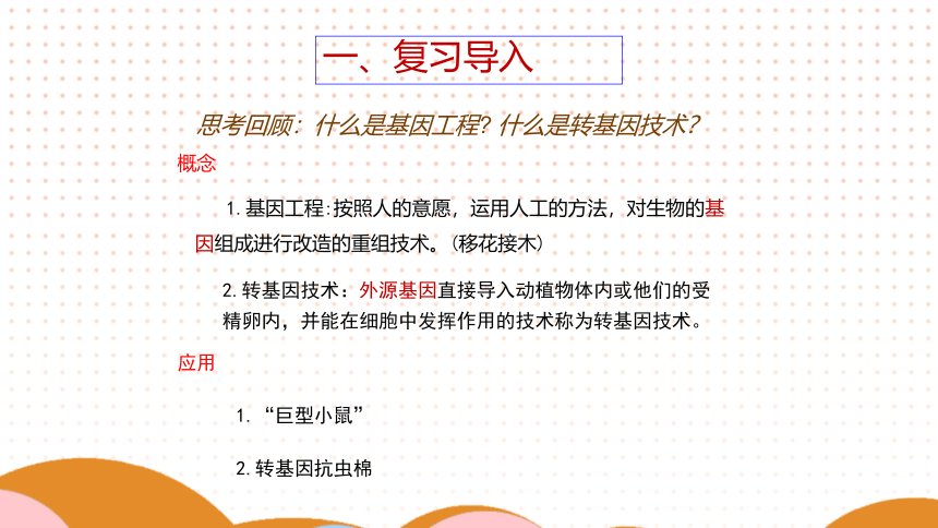 24.1现代生物技术的应用课件(共21张PPT)