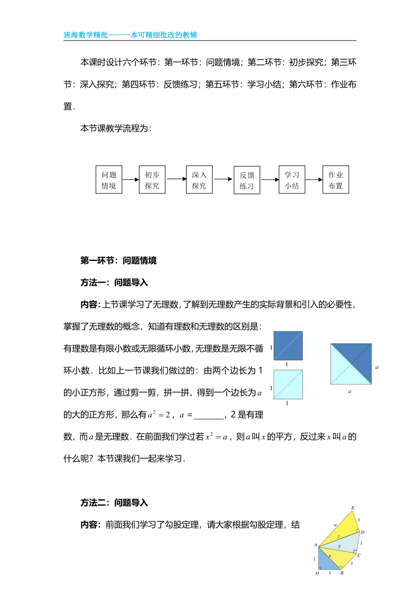 【班海精品】人教版（新）七下-6.1 平方根【优质教案】