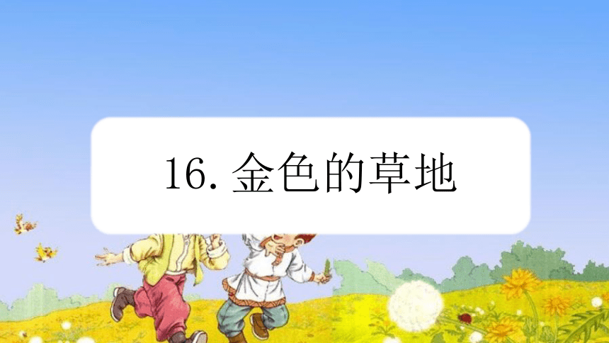 16.《金色的草地》课件(共20张PPT)