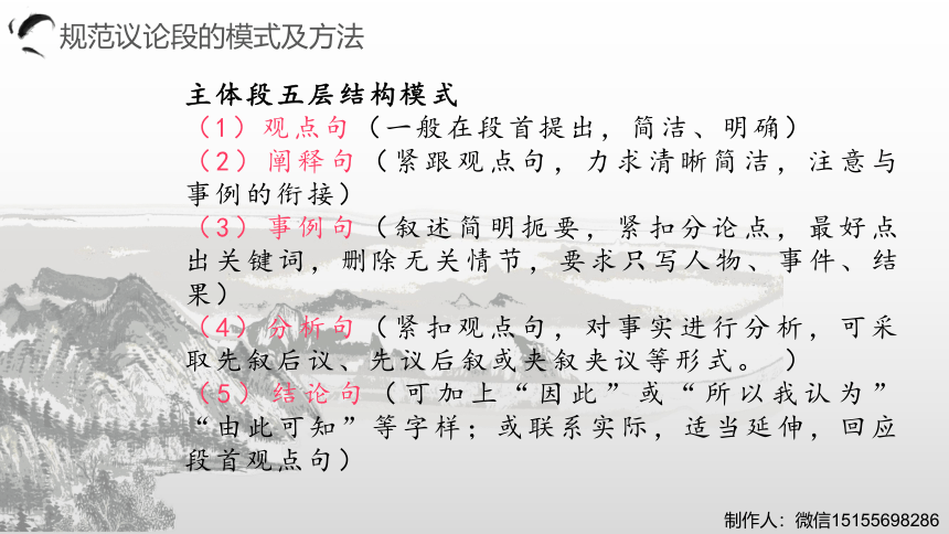 议论文写作系列之四：论证之议例-2021届高考语文复习课件  67张