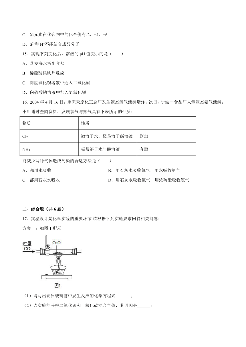 8.2常见的酸和碱-2021-2022学年九年级化学科粤版（2012）下册（word版含解析）