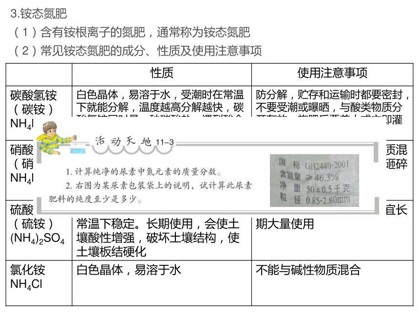 2020-2021学年九年级化学鲁教版下册第十一单元11.3化学与农业生产课件(共17张PPT)