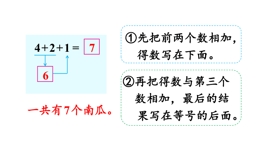 苏教版一年级上册数学  8.11 连加、连减  课件（16张PPT）