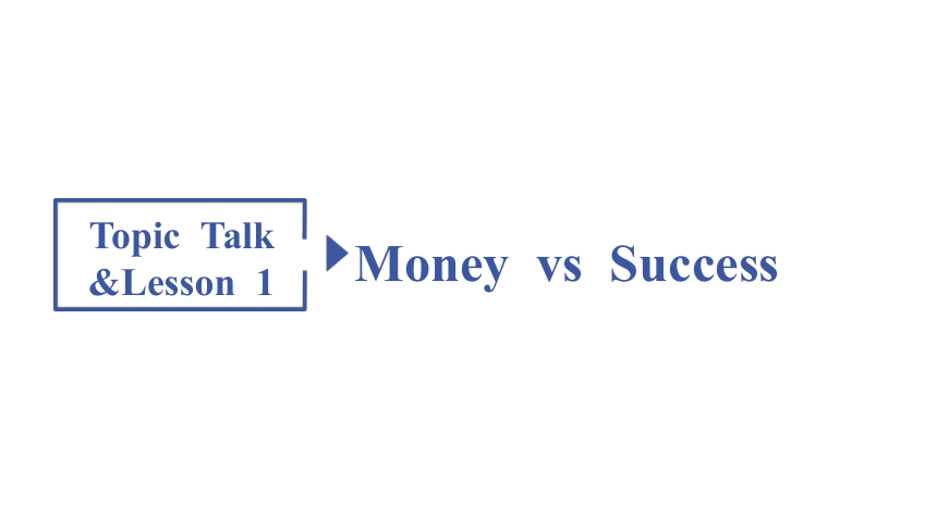 北师大版（2019） 选择性必修第一册  Unit 2 Success Topic Talk & Lesson 1 Money vs Success词 句 重难点 课件(共85张PPT)