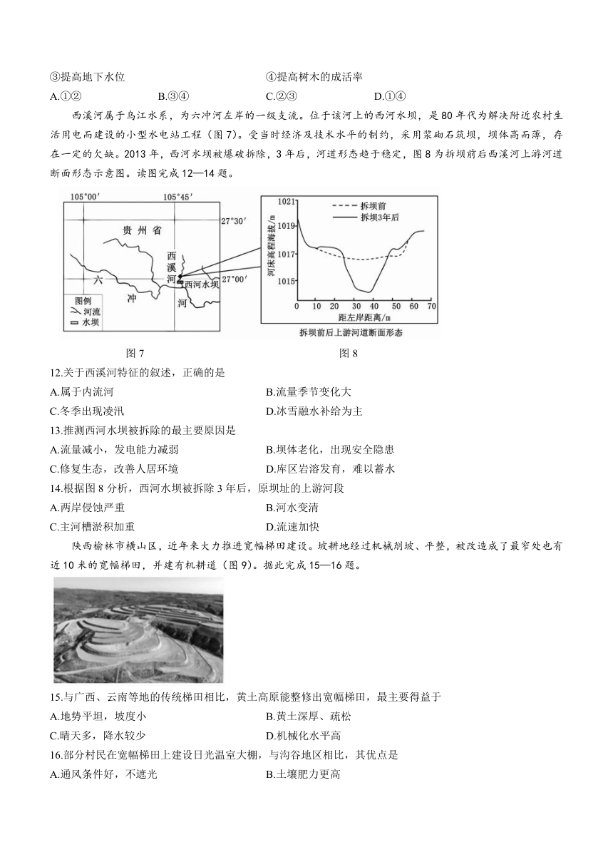 河南省洛阳市2020-2021学年高二下学期期末质量检测地理试题 Word版含答案