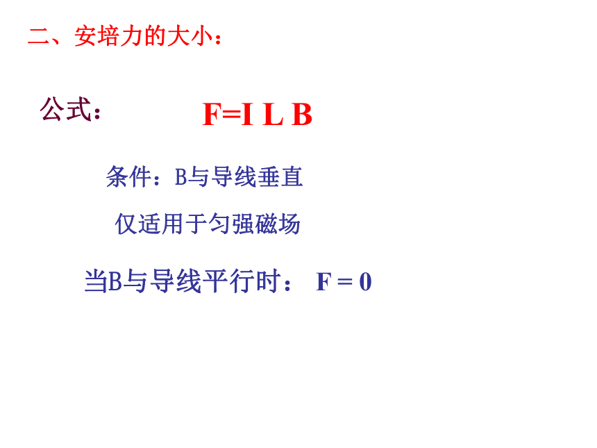 人教版选修二 1.1 磁场对通电导线的作用力 课件（26张PPT）