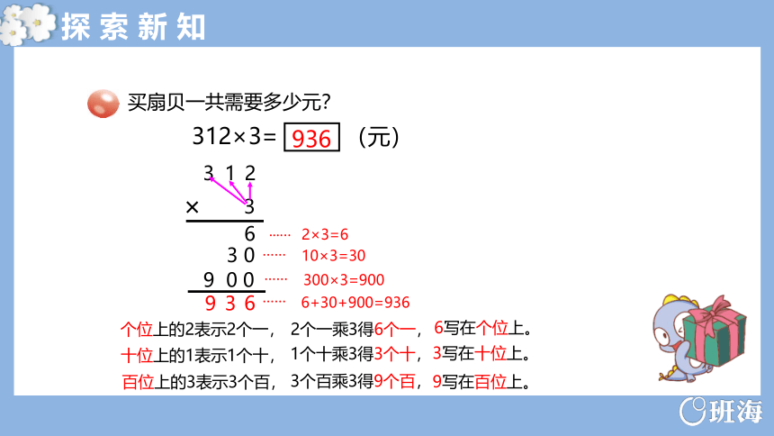 青岛版（2015）三上-第三单元 1.1三位数乘一位数（不进位）【优质课件】