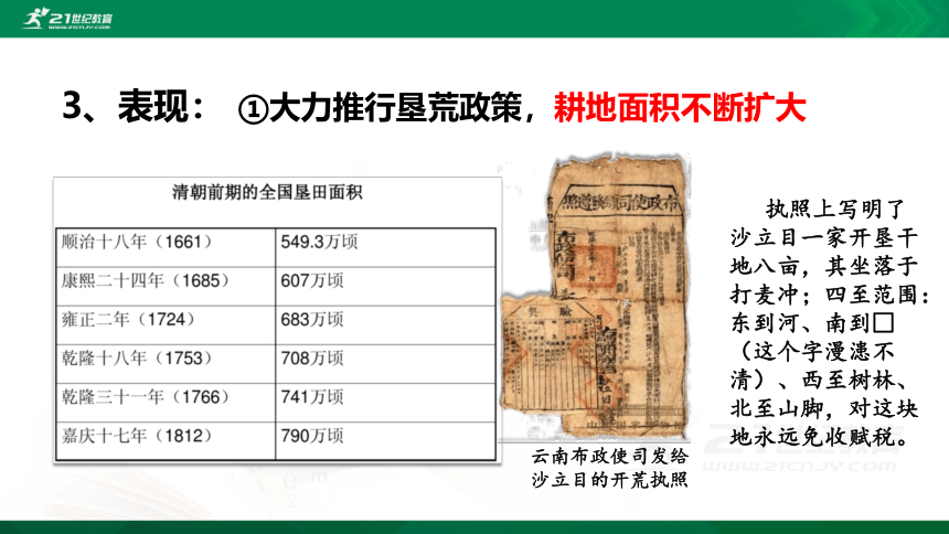 第19课 清朝前期社会经济的发展  课件（21张PPT）