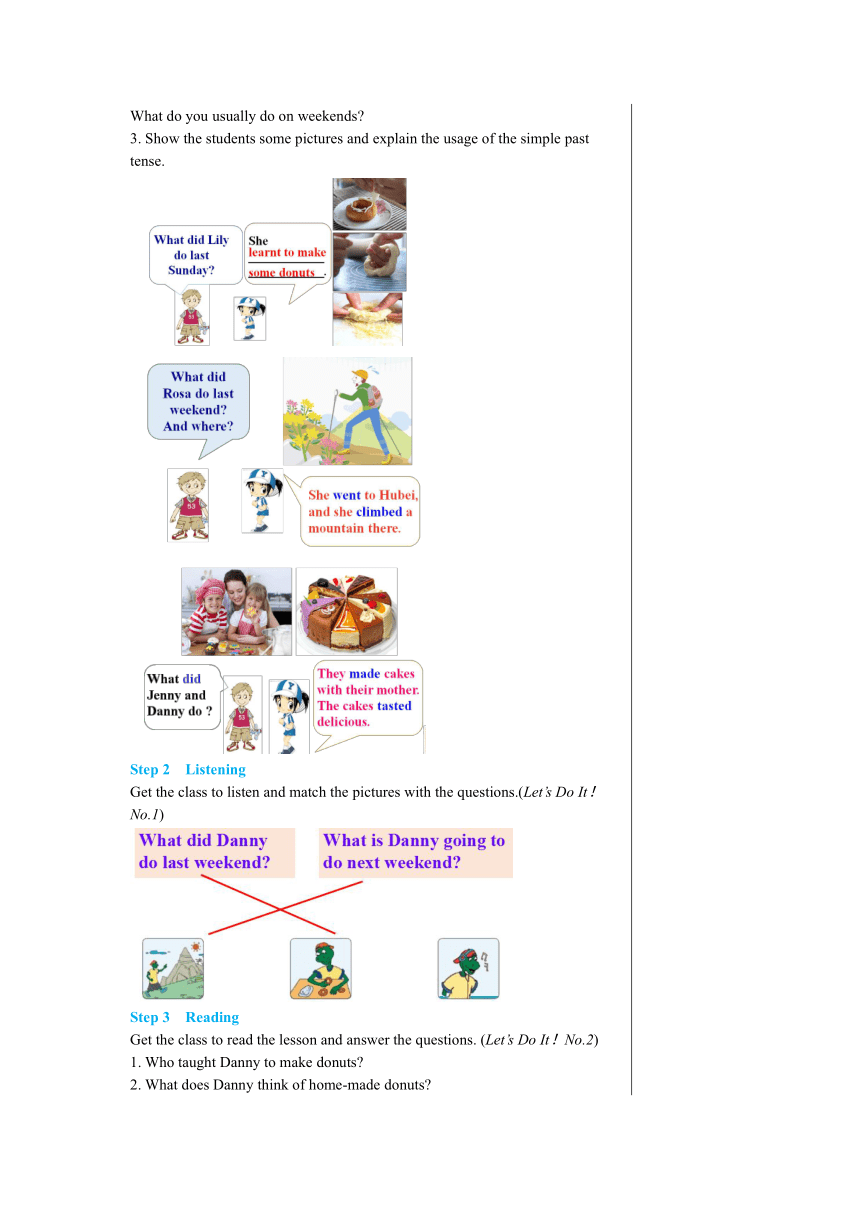 Unit 4 After-School Activities  Lesson 24 How Was Your Weekend? 表格式教案