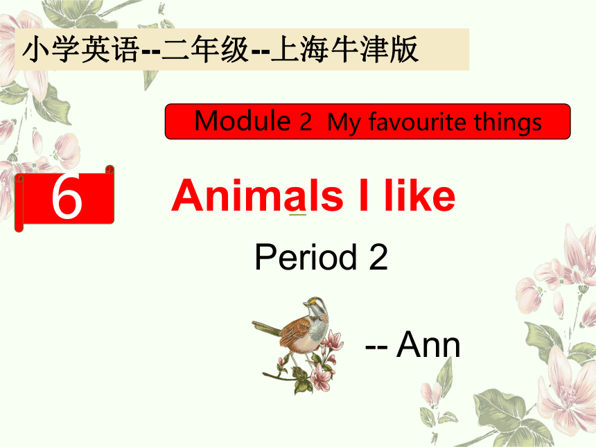 牛津上海版二年级下册Unit6 Animals I like  第二课时 课件 (共18张PPT)