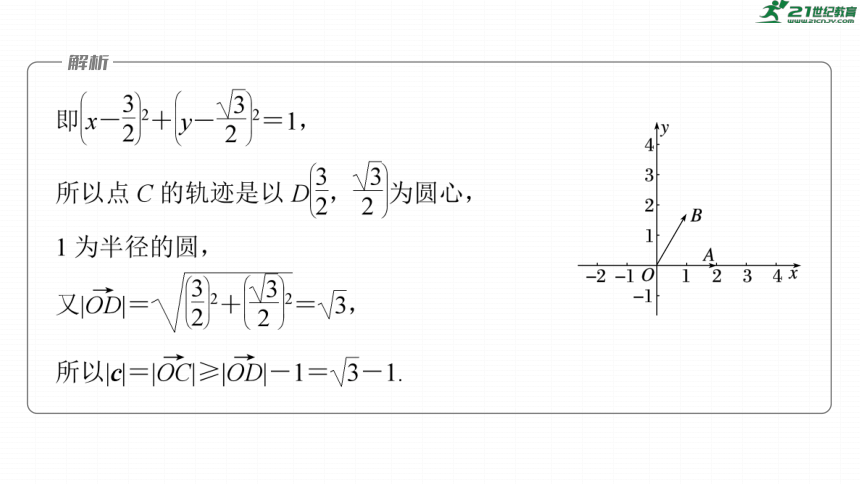 高考数学专题二　微专题19　平面向量的数量积及最值与范围问题  课件(共65张PPT)