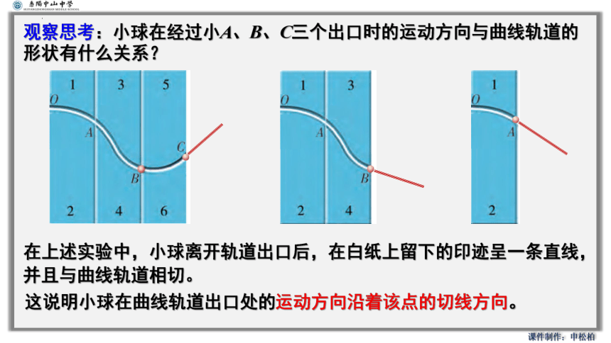 5.1曲线运动 课件 高一下学期物理人教版（2019）必修第二册(共16张PPT)