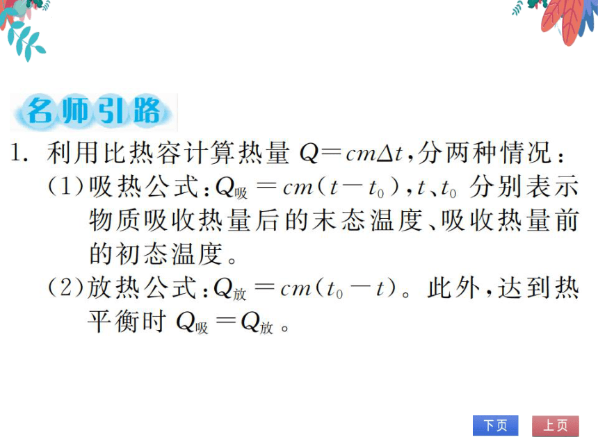 【北师大版】物理九年级全册 第10章 专题一 热量的综合计算  习题课件