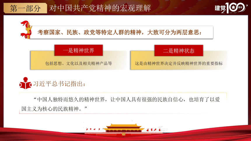 党史：中国共产党建党100周年“精神谱系” 课件（29张PPT）