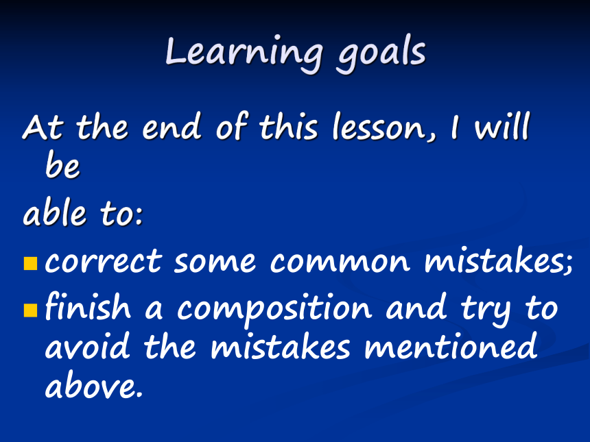 高三英语二轮复习---Writing  Correcting mistakes 教学课件 (共24张PPT)