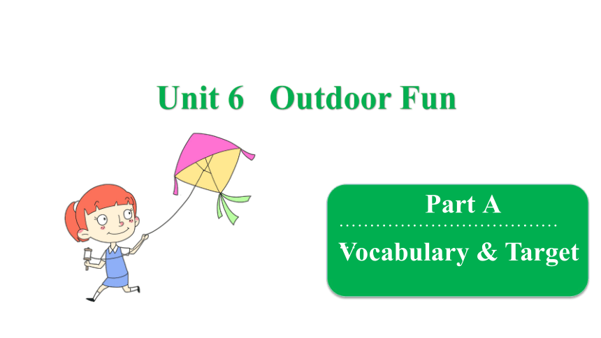 Unit 6 Outdoor Fun  Vocabulary & Target 课件(共22张PPT)