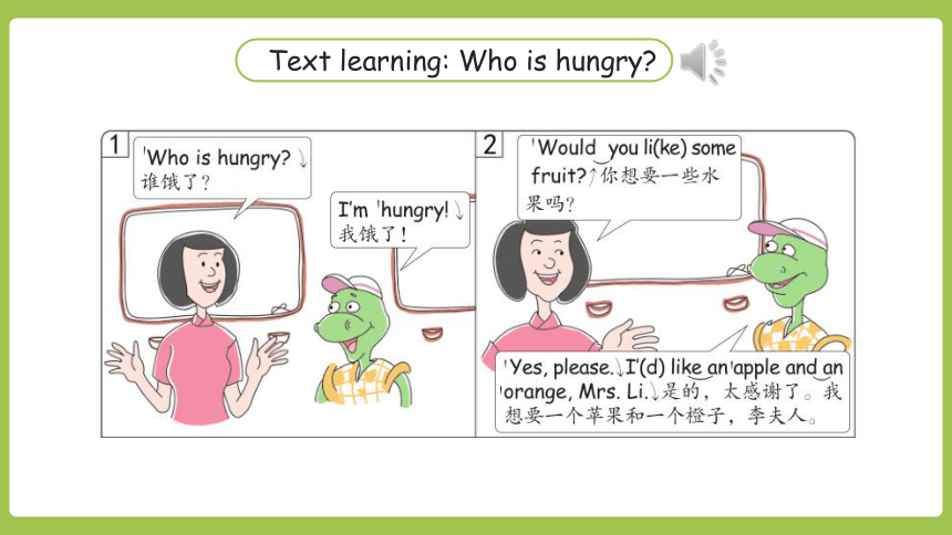 Unit 1 Going to Beijing>Lesson 4 Who Is Hungry?课件（共45张PPT）