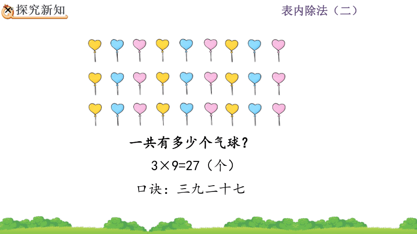 二年级下册数学人教版4.2 用9的乘法口诀求商课件(共25张PPT)