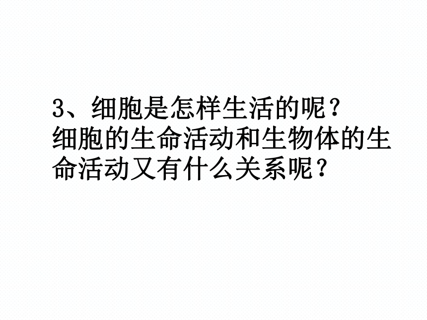 2021-2022学年北师大版七年级生物上册3.2 细胞是生命活动的单位课件(共27张PPT)