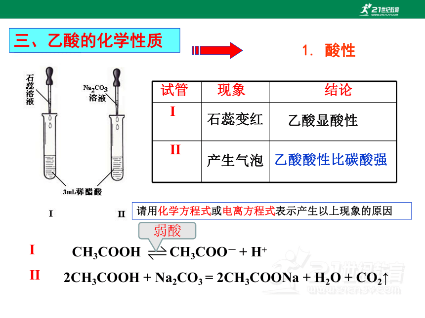 化学人教版（2019）必修第二册7.3 .2乙酸 （共32张ppt）