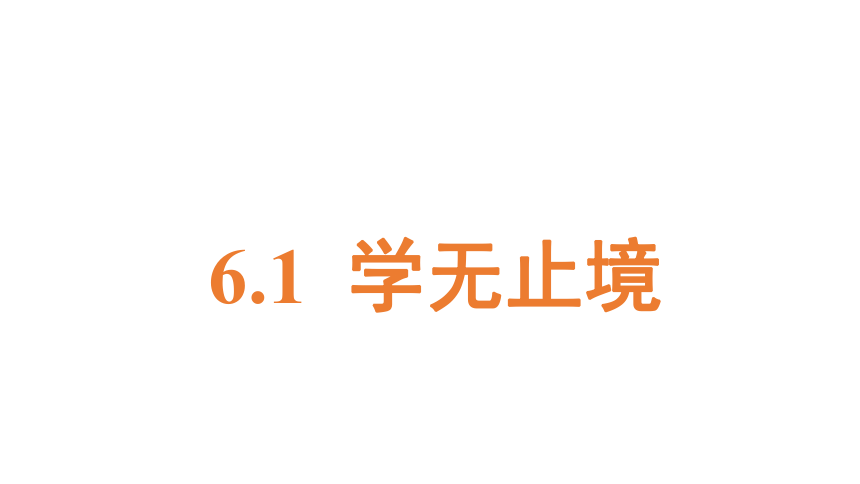 （核心素养目标）6.1 学无止境 课件(共31张PPT) 统编版道德与法治九年级下册