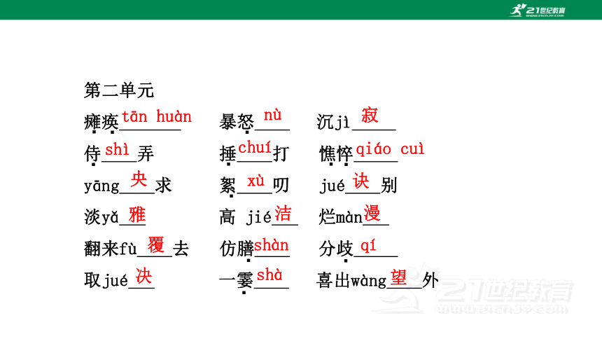 2023年语文中考专题复习—— 教材重点字词梳理训练  课件(共94张PPT)