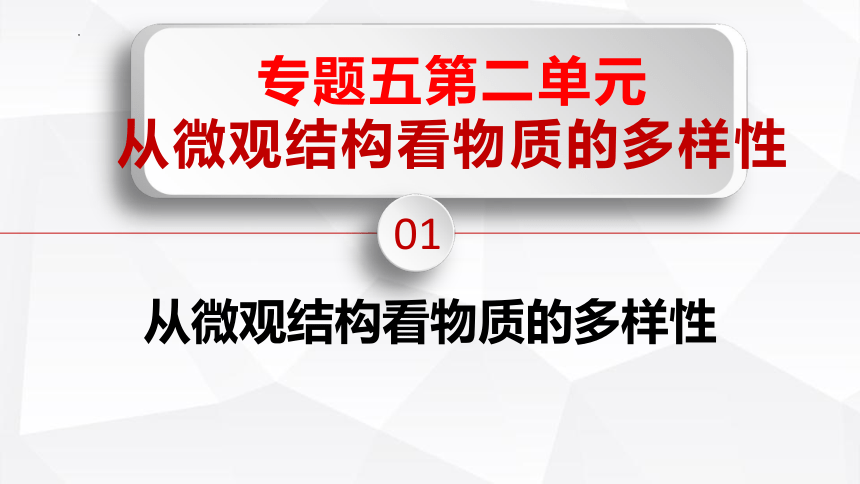 5.3 从微观结构看物质的多样性（19张ppt）高一化学（苏教版2019必修第一册）