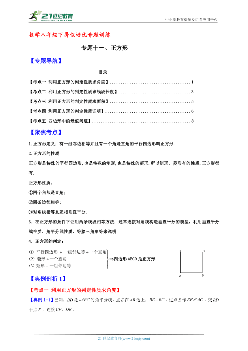 数学八年级下暑假培优专题训练11（含解析）