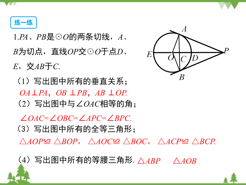 华东师大版九年级数学下册 27.2.3 .2切线课件(共23张PPT)