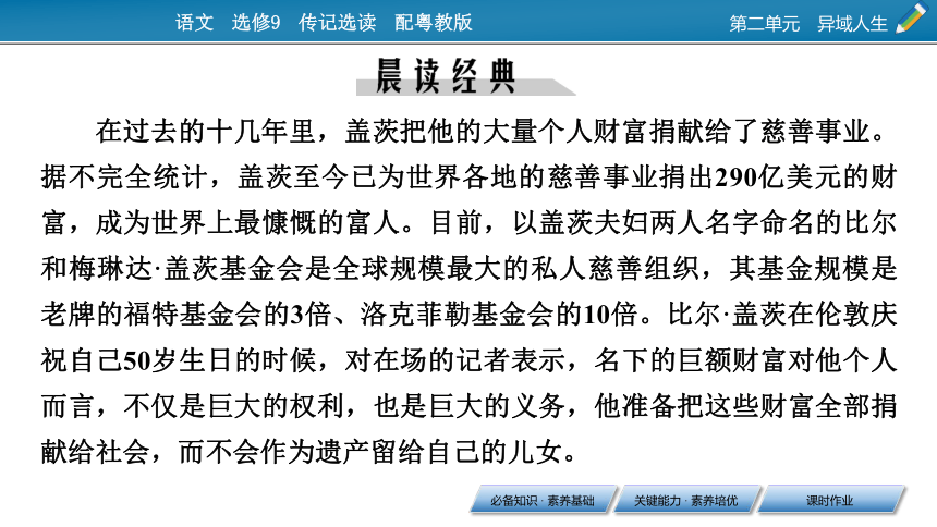 2020-2021学年高中语文粤教版选修9第二单元《电脑神童盖茨 》课件40张PPT