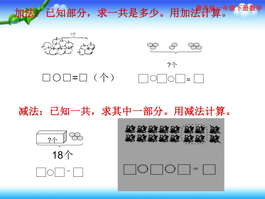 【名师课件】青岛版一年级下册数学总复习（37张ppt）