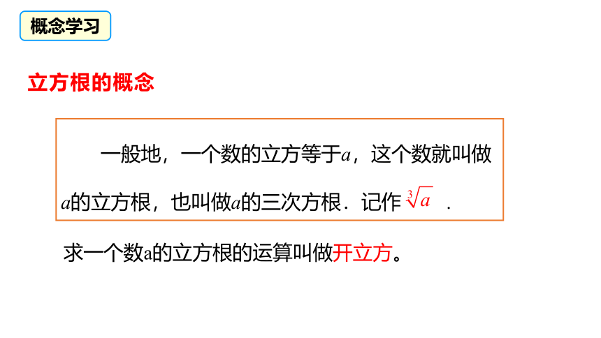 2021-2022学年北师大版数学八年级上册2.3立方根---课件（20张PPT）