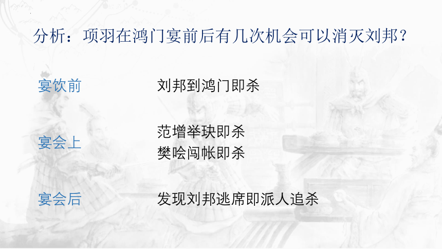 3《鸿门宴》课件(共22张PPT) 2021-2022学年统编版高中语文必修下册