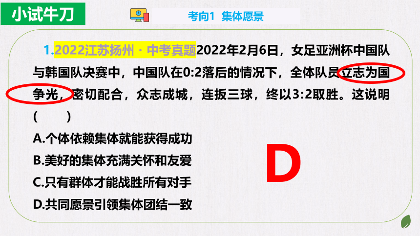 第八课美好集体有我在复习课件(共30张PPT)+内嵌视频 统编版道德与法治七年级下册