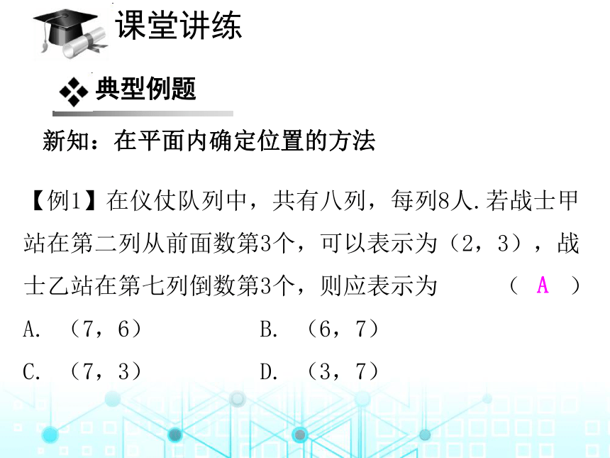 北师大版数学八年级上册习题课件：3.1  确定位置（18张PPT）