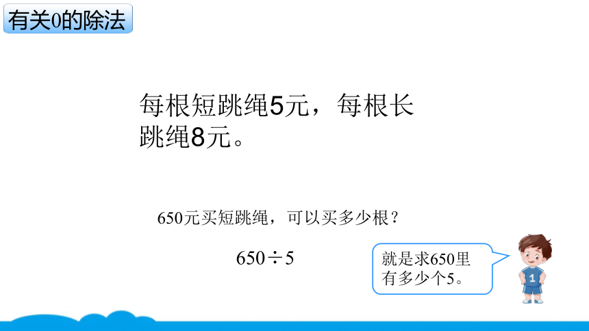 小数人教版 -三下-5-有关0的除法 课件（15张PPT）