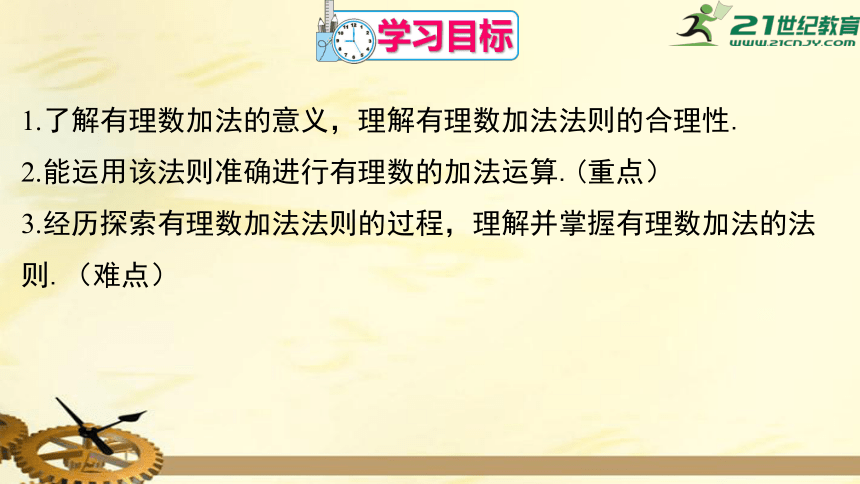 1.3.1.1 有理数的加法 课件（共27张PPT）