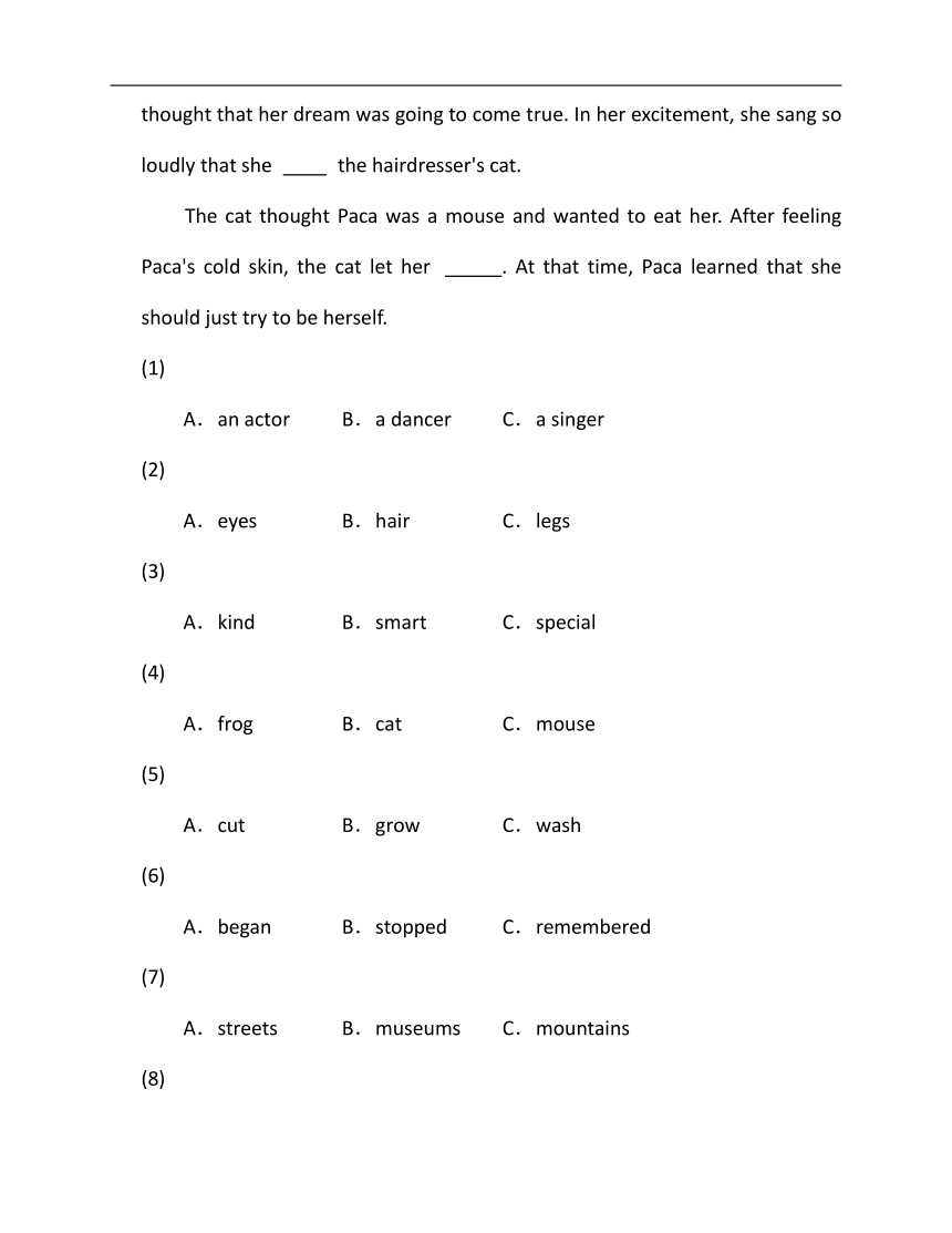 2022-2023学年外研版七年级下册英语期末专练9（时文阅读+完型填空）（含答案）