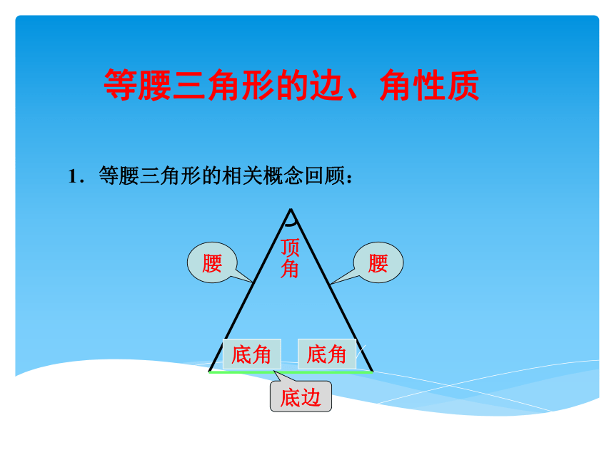 北师大版八年级下1.1.1等腰三角形的性质课件 (共24张PPT)