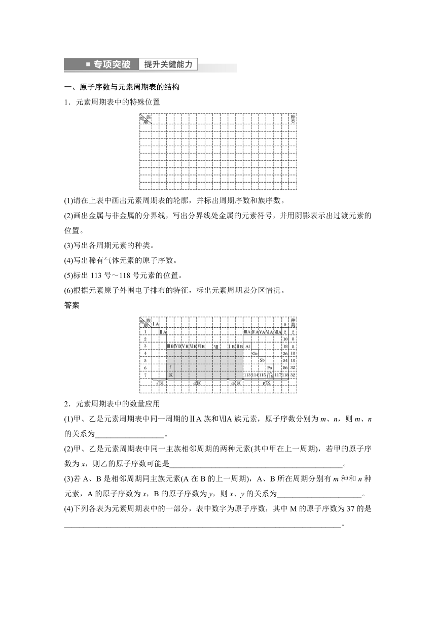 2023年江苏高考 化学大一轮复习 专题5 第一单元 第2讲　元素的性质与元素周期表（学案+课时精练 word版含解析）