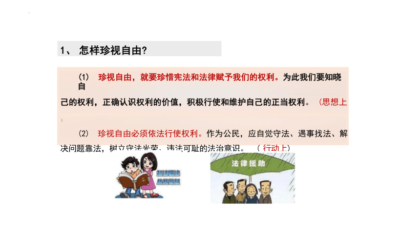 7.2 自由平等的追求 课件(共22张PPT)-2023-2024学年统编版道德与法治八年级下册