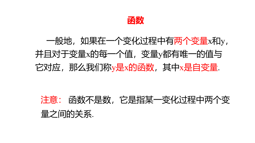 2021-2022学年北师大版八年级数学上册第四章 一次函数4.1函数--- 课件（26张PPT）