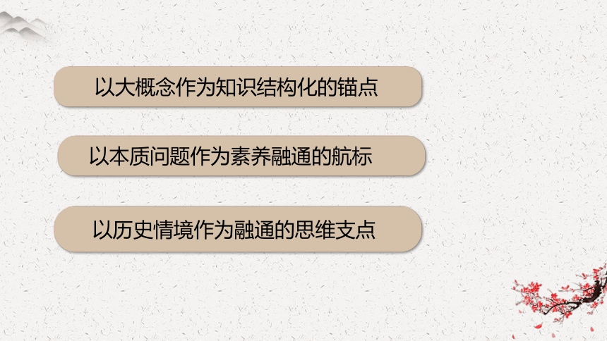 2023高考二复习：大概念视域下高中历史融通教学浅思课件（30张PPT）