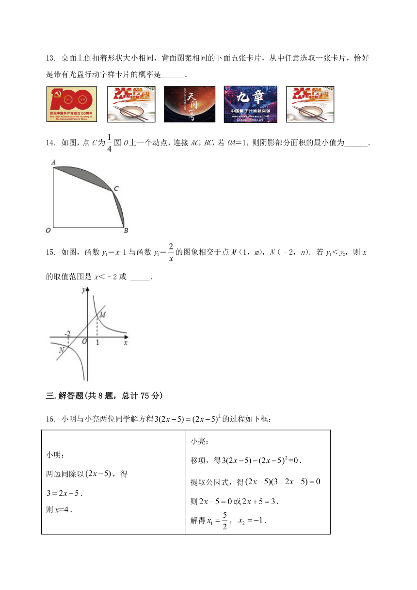 河南省南阳市宛城区2022-2023学年九年级（上）数学期末模拟测试（含答案及详解）