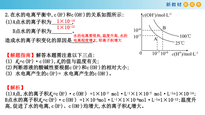 化学人教版2019选择性必修1 3.2.2 溶液的酸碱性（共26张ppt）