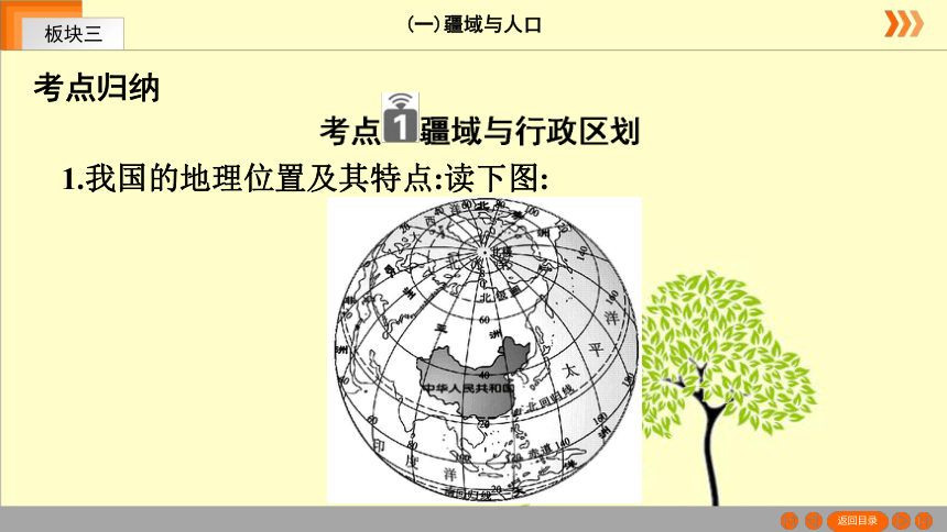 【湘教版地理中考专题复习课件】板块3中国地理 (一)疆域与人口（共61张PPT）